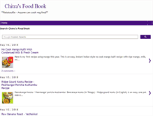 Tablet Screenshot of chitrasfoodbook.com